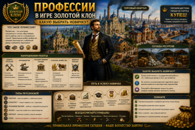 Профессии в игре Золотой Клон какую выбрать новичку