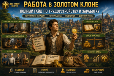 Работа в Золотом Клоне полный гайд по трудоустройству и заработку