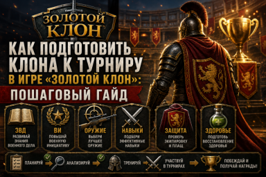 Как подготовить клона к турниру в игре Золотой Клон пошаговый гайд